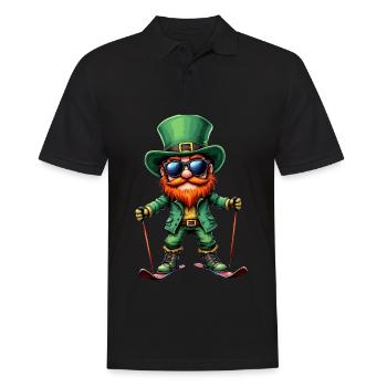 Ski Leprechaun Sport Saint-Patrick - Polo Homme - noir - Devant - Kai (181cm)