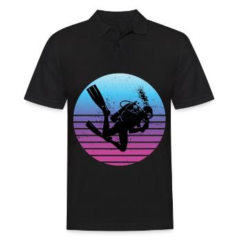 Scuba Tauchen Herren Taucher Scuba Taucher - Männer Poloshirt - Schwarz - Vorne - Kai (181cm)
