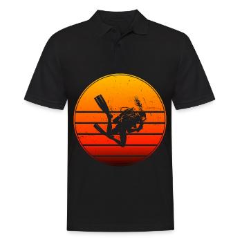 Scuba Diver Scuba Tauchen Diving Scuba Taucher - Männer Poloshirt - Schwarz - Vorne - Kai (181cm)