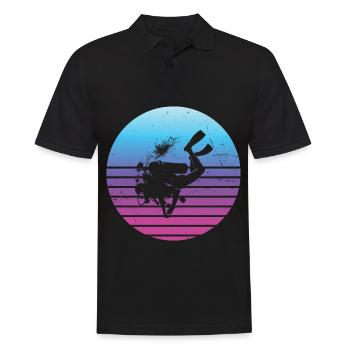 Plongée sous-marine Plongée libre Plongée sous-marine Hommes - Polo Homme - noir - Devant - Kai (181cm)