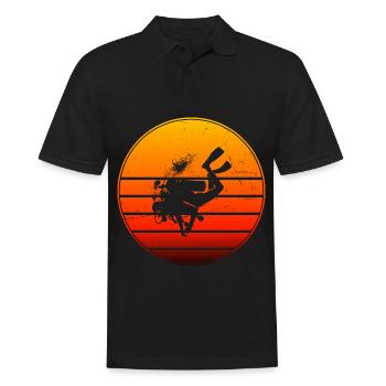 Plongeur Plongée Libre Plongée Femme Plongeuse Plongeuse - Polo Homme - noir - Devant - Kai (181cm)