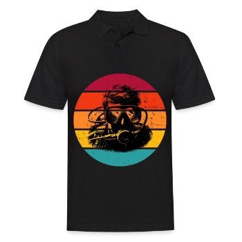 Free Dive Taucher Scuba Tauchen Scuba Diver - Männer Poloshirt - Schwarz - Vorne - Kai (181cm)