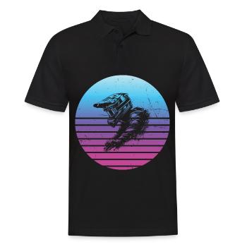 VTT VTT Cycliste Cyclisme Vélo de montagne - Polo Homme - noir - Devant - Kai (181cm)