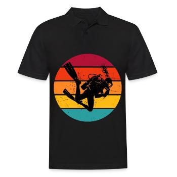 Plongée Libre Scuba Diver Homme - Polo Homme - noir - Devant - Kai (181cm)