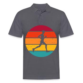 Course de jogging Femme Cross Country Running - Polo Homme - charbon - Devant - Nico (186cm)