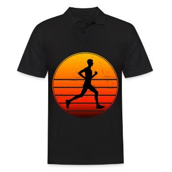 Cross Country Running Men's Fitness Running - Men's Polo Shirt - black - Front - Kai (181cm)