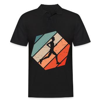 Jogging Homme Cross Country Running Fitness - Polo Homme - noir - Devant - Kai (181cm)