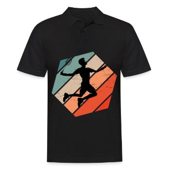 Badminton Femmes Badminton Hommes Joueurs de badminton - Polo Homme - noir - Devant - Kai (181cm)