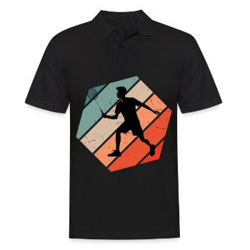 Joueur de badminton Badminton Badminton Squash - Polo Homme - noir - Devant - Kai (181cm)