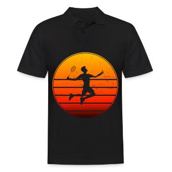 Men's Squash Women's Badminton Badminton Badmintons - Men's Polo Shirt - black - Front - Kai (181cm)