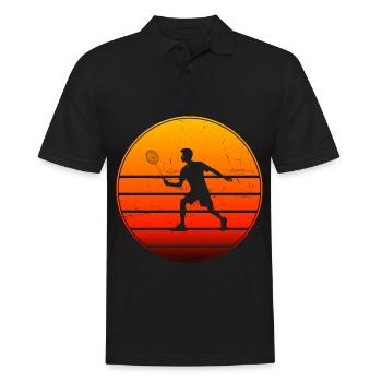 Badminton Women Men Badminton Players Badminton - Men's Polo Shirt - black - Front - Kai (181cm)