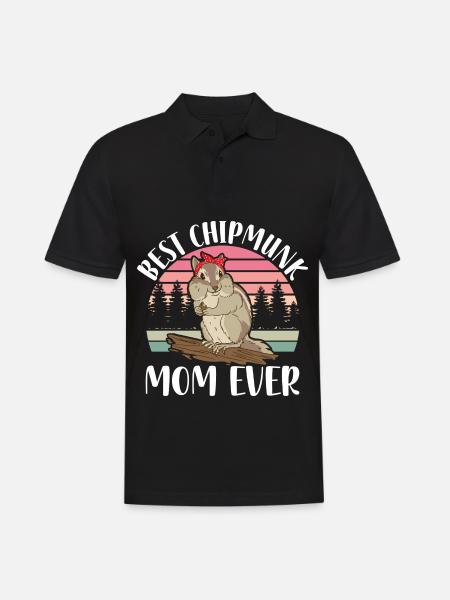 Chipmunk Pet | Chipmunk Gift Ideas - Men's Polo Shirt - black