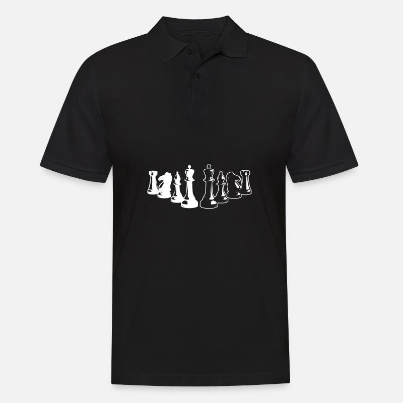 Schachspieler Geschenkideen Schach - Männer Poloshirt - Schwarz
