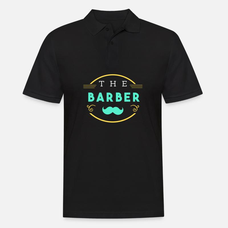 Barber - Männer Poloshirt - Schwarz