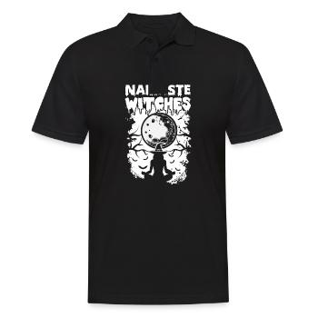Namaste Witches Meditation Hexe - Männer Poloshirt - Schwarz - Vorne - Kai (181cm)