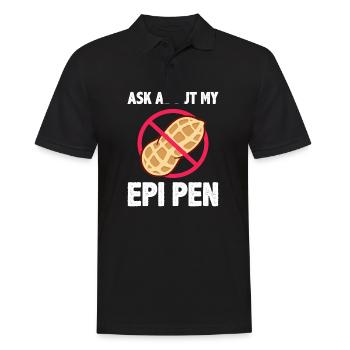 Posez-moi des questions sur mon Epi Pen - Polo Homme - noir - Devant - Kai (181cm)