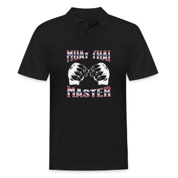 Muay Thai Boxing Muay Thai - Männer Poloshirt - Schwarz - Vorne - Kai (181cm)