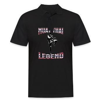 Muay Thai Boxing Muay Thai - Männer Poloshirt - Schwarz - Vorne - Kai (181cm)