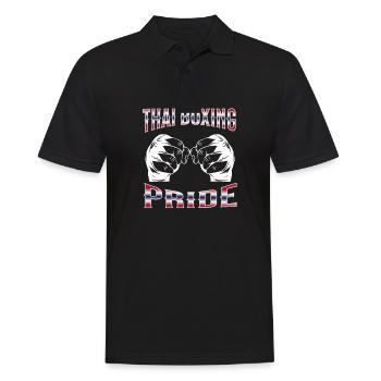 Muay Thai Boxing Muay Thai - Männer Poloshirt - Schwarz - Vorne - Kai (181cm)