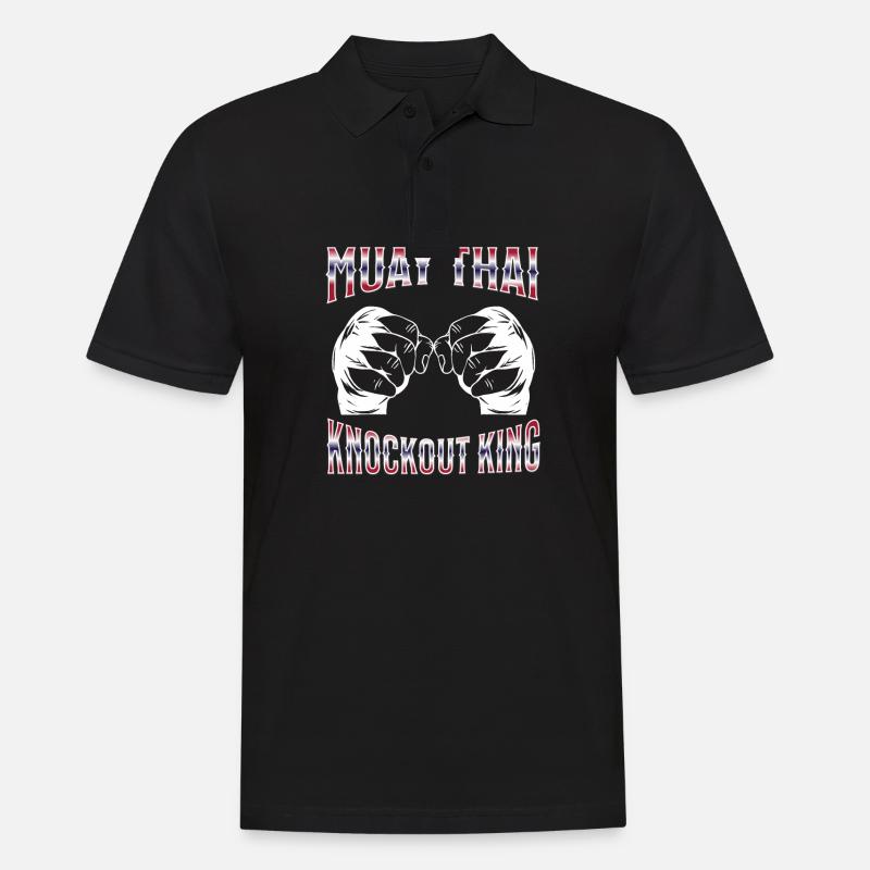 Muay Thai Boxing Muay Thai - Männer Poloshirt - Schwarz