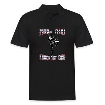 Muay Thai Boxing Muay Thai - Männer Poloshirt - Schwarz - Vorne - Kai (181cm)
