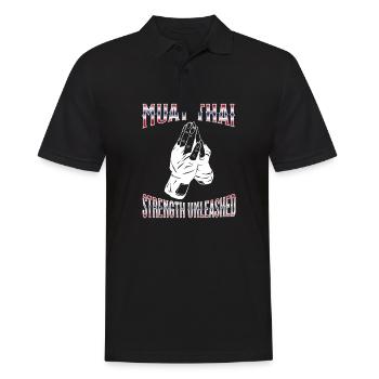 Muay Thai Boxing Muay Thai - Männer Poloshirt - Schwarz - Vorne - Kai (181cm)