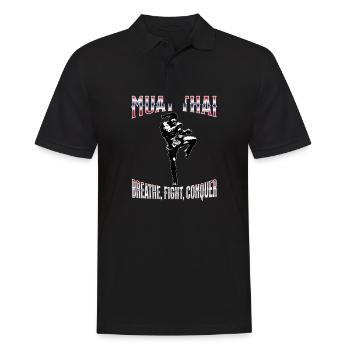Muay Thai Boxing Muay Thai - Männer Poloshirt - Schwarz - Vorne - Kai (181cm)
