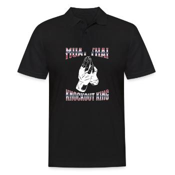 Muay Thai Boxing Muay Thai - Männer Poloshirt - Schwarz - Vorne - Kai (181cm)
