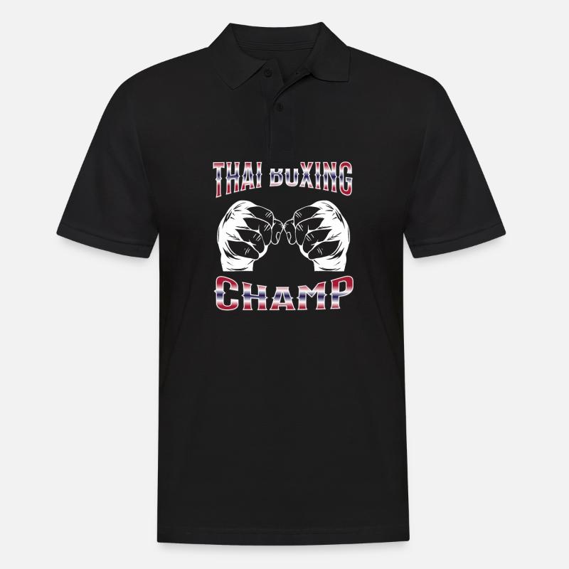 Muay Thaï Boxe Muay Thaï - Polo Homme - noir