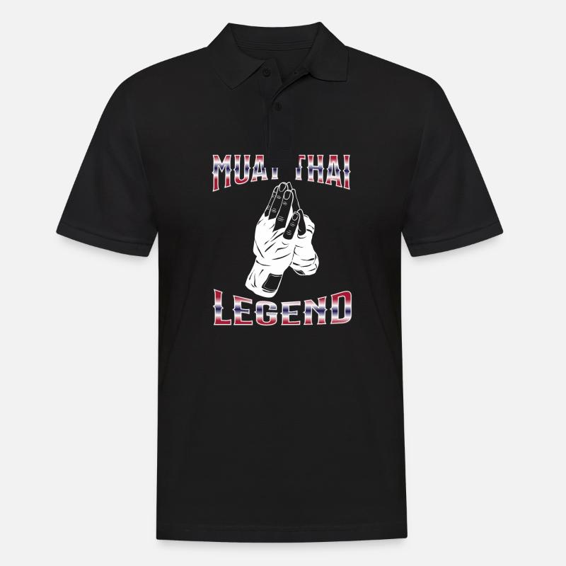 Muay Thai Boxing Muay Thai - Männer Poloshirt - Schwarz