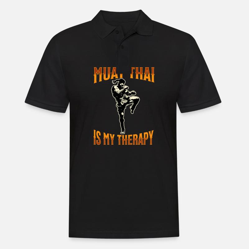 Muay Thai Boxing Muay Thai - Männer Poloshirt - Schwarz