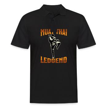 Muay Thai Boxing Muay Thai - Männer Poloshirt - Schwarz - Vorne - Kai (181cm)