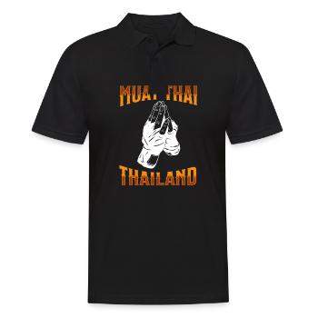 Muay Thai Boxing Muay Thai - Männer Poloshirt - Schwarz - Vorne - Kai (181cm)