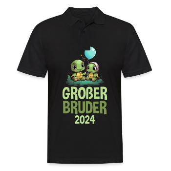 Big Brother 2024 Turtles Pregnancy - Men's Polo Shirt - black - Front - Kai (181cm)