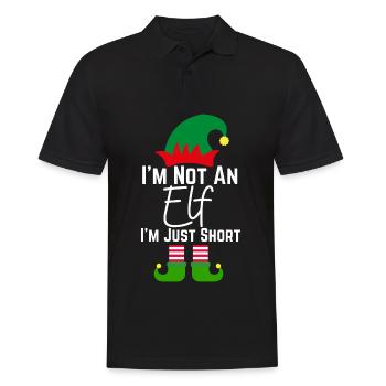 Im Not An Elf Familie Weihnachten Pjs Matching Män - Männer Poloshirt - Schwarz - Vorne - Kai (181cm)