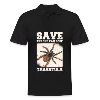 Tarantula Haustier Spinne Tarantulas Spinnen Tiere - Männer Poloshirt - Schwarz - Vorne - Kai (181cm)