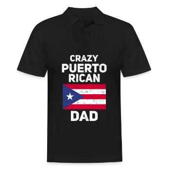Puerto Rico | Puerto Ricaner Flagge Geschenkideen - Männer Poloshirt - Schwarz - Vorne - Kai (181cm)