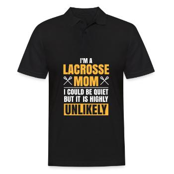 I'm A Lacrosse Mom Funny Muttertag Lacrosse - Männer Poloshirt - Schwarz - Vorne - Kai (181cm)