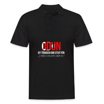 Odun Türke Türkei Türken Dummer Spruch Schönen Tag - Männer Poloshirt - Schwarz - Vorne - Kai (181cm)