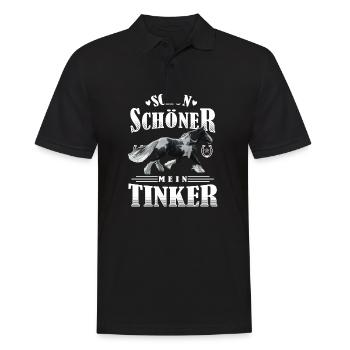Schön Schöner Mein Tinker - Männer Poloshirt - Schwarz - Vorne - Kai (181cm)