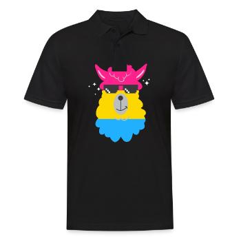 LGBT Rainbow Gay Pride Homo Lesbienne Gay - Polo Homme - noir - Devant - Kai (181cm)