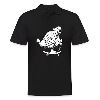 Tod Skater Messer - Männer Poloshirt - Schwarz - Vorne - Kai (181cm)