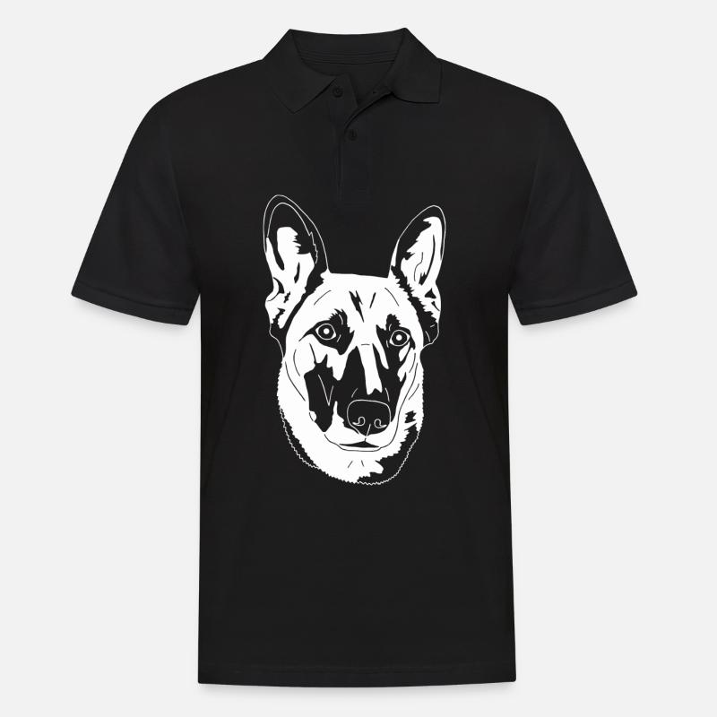 Malinois - Männer Poloshirt - Schwarz