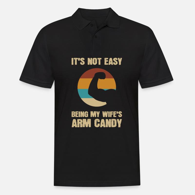 Arm Candy Ehemann - Männer Poloshirt - Schwarz