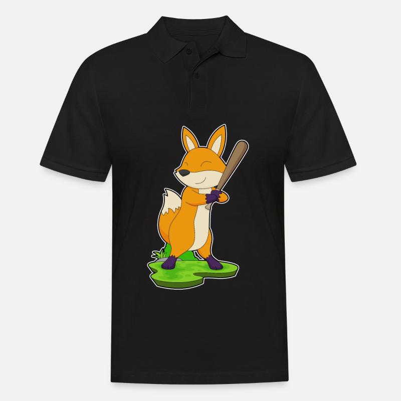 Batte de baseball Fox - Polo Homme - noir