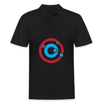 Curling Curling Stones - Men's Polo Shirt - black - Front - Kai (181cm)