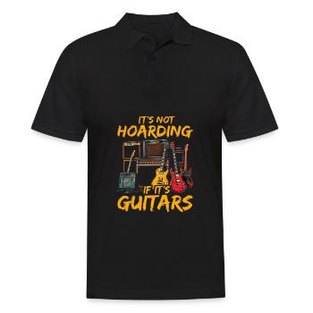 Ce n’est pas de la thésaurisation si ce sont des guitares - Polo Homme - noir - Devant - Kai (181cm)