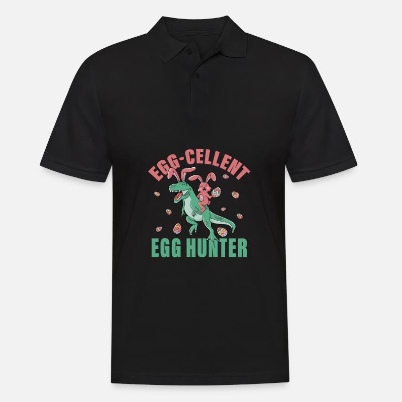 Egg-cellent Egg Hunter - Men's Polo Shirt - black