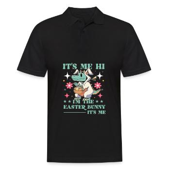Easter Funny Saying - Men's Polo Shirt - black - Front - Kai (181cm)