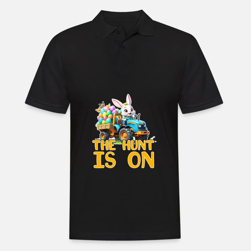 Die Jagd hat begonnen - Männer Poloshirt - Schwarz